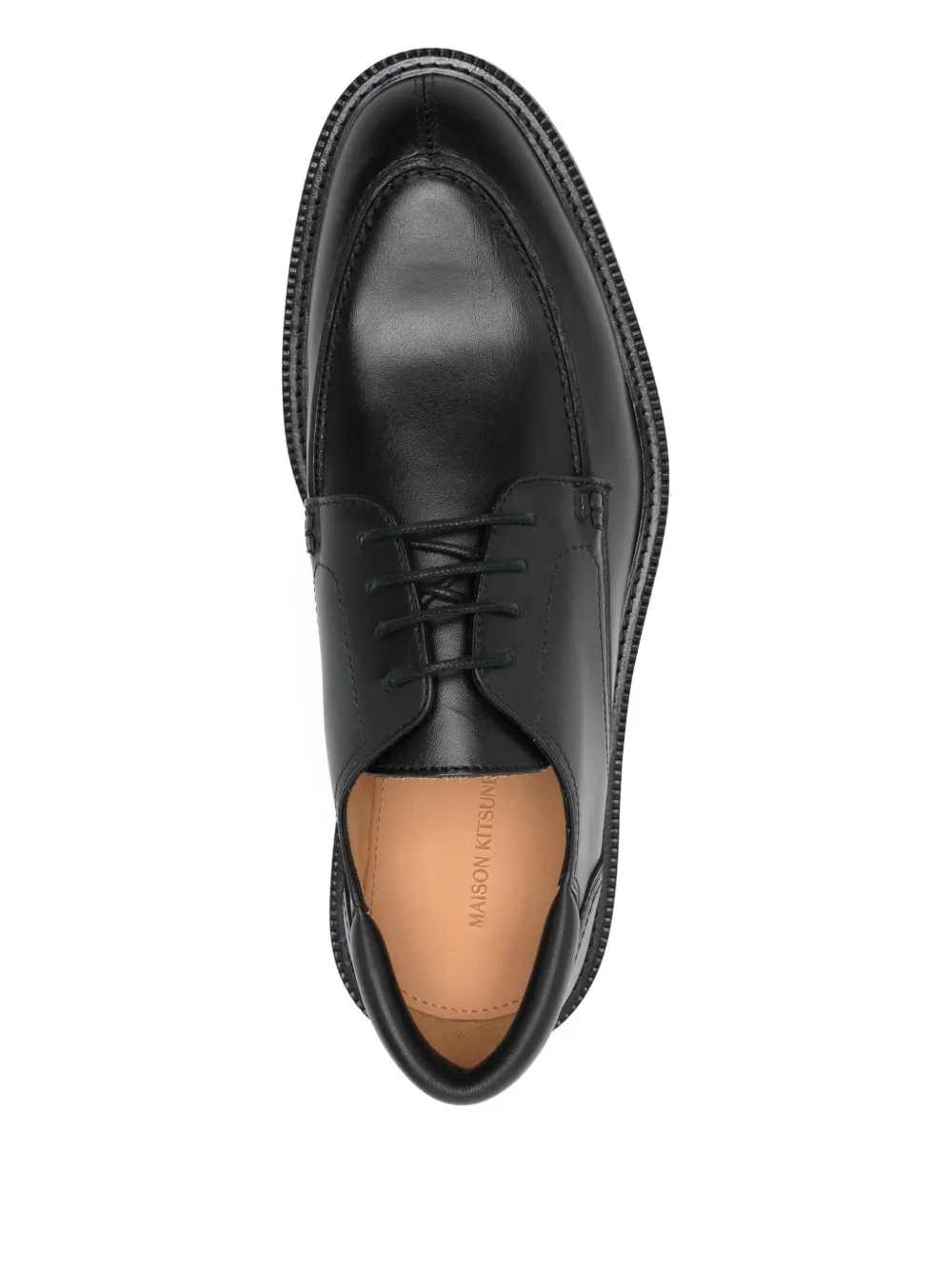 Maison Kitsuné Derby veterschoenen Zwart