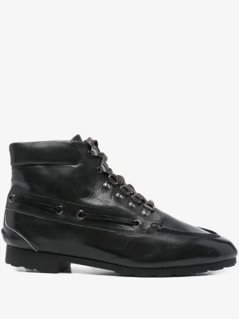 Bally bottines vernies à lacets