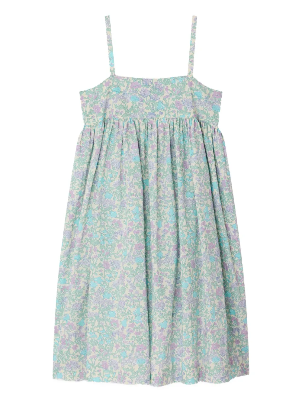 Bonpoint Passion Floral Dress In Blue