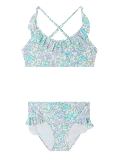 Bonpoint ruffled floral bikini