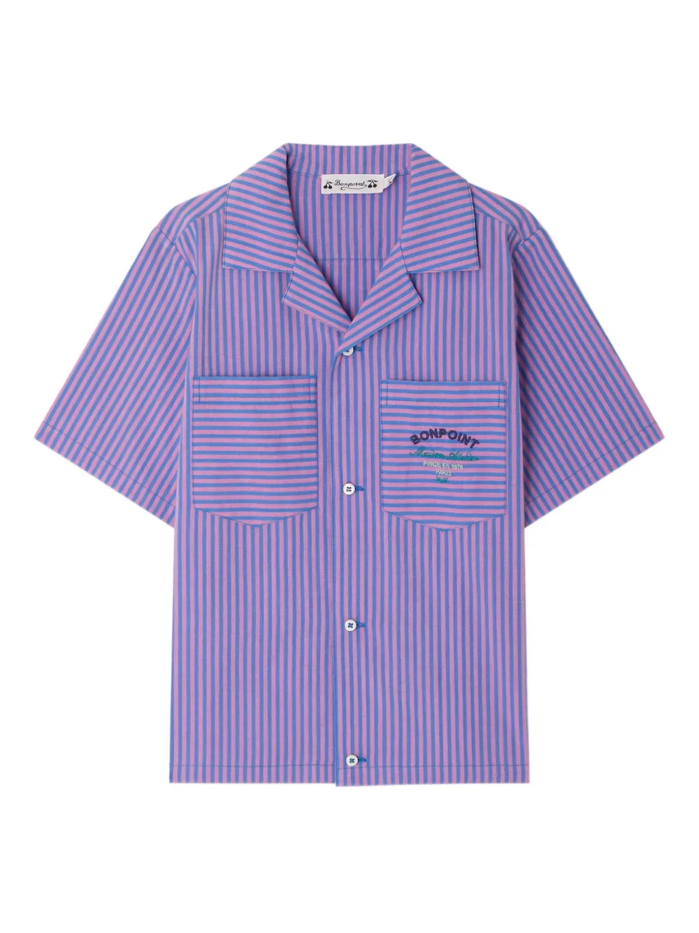 Bonpoint Camicia Fabri a righe - Viola