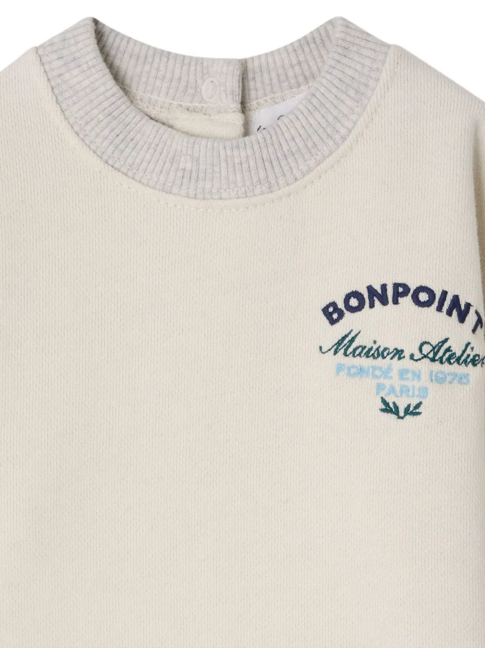 Bonpoint Sweater van biologisch katoen Beige