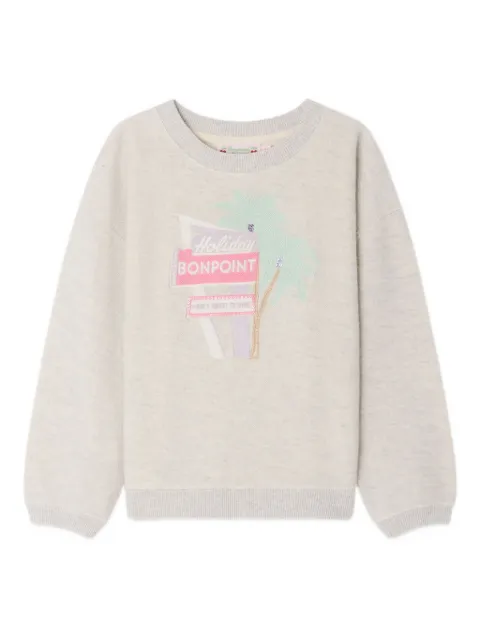 Bonpoint Tayla embroidery sweatshirt