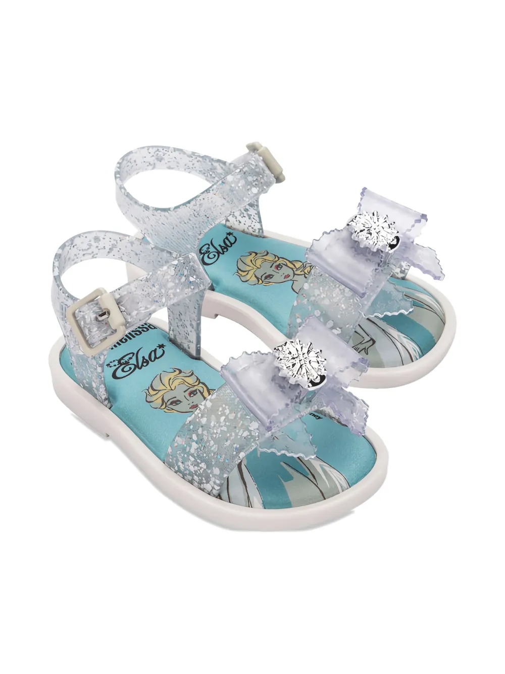 Mini Melissa X Disney Mar Sandals In Transparent
