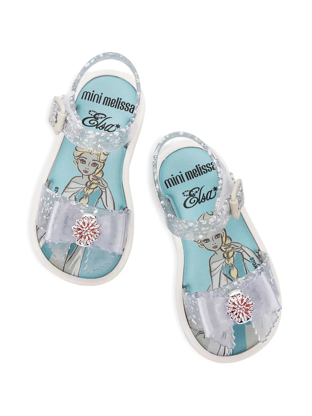 Mini Melissa X Disney Mar Sandals In Transparent
