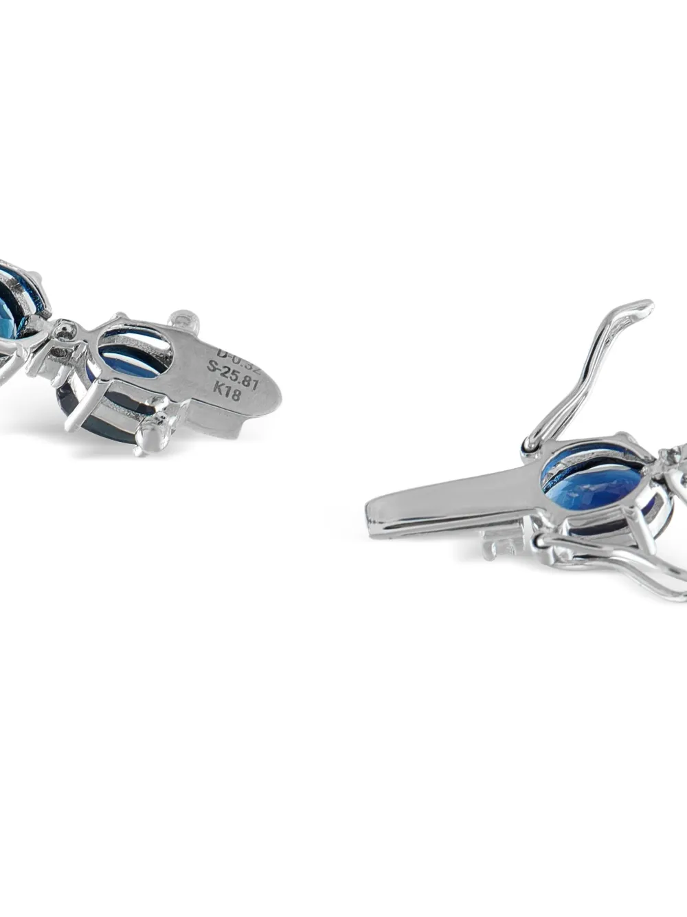 LB Exclusive bracelet jonc en or blanc 18ct à saphir et diamant | Homme | Image 2