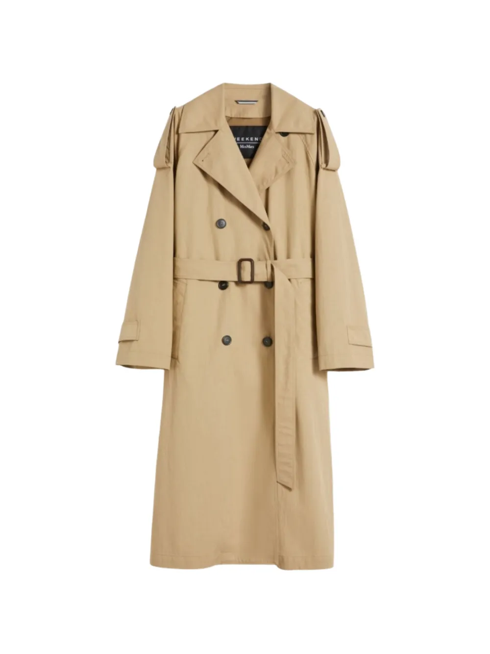 Weekend Max Mara belted double-breasted coat - Toni neutri