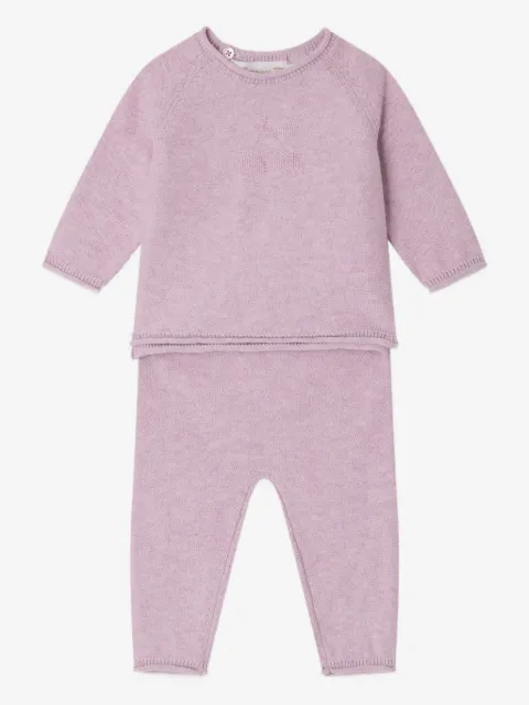 Bonpoint crew-neck sweater and trousers (set of two)