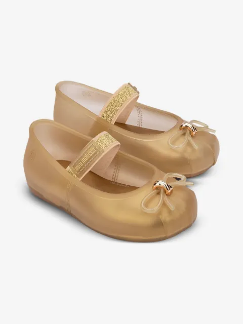 Mini Melissa Sophie bow-detailed ballet flats