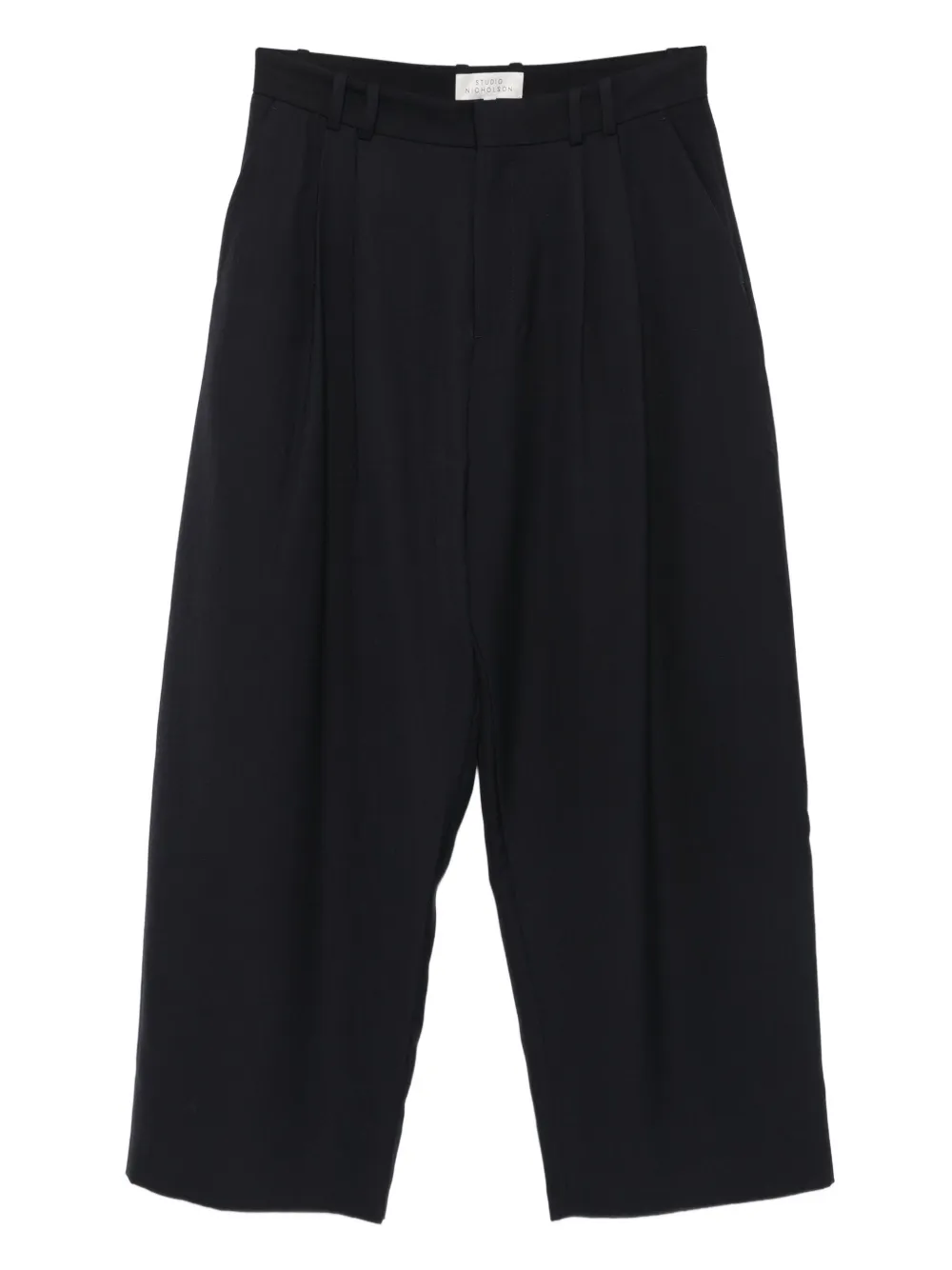 Studio Nicholson double pleat volume trousers | Black | Image 1