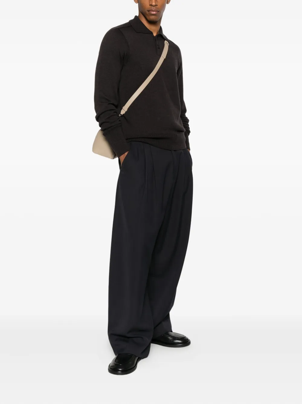 Studio Nicholson Sark polo two-button jumper | Polo Tops | Image 2