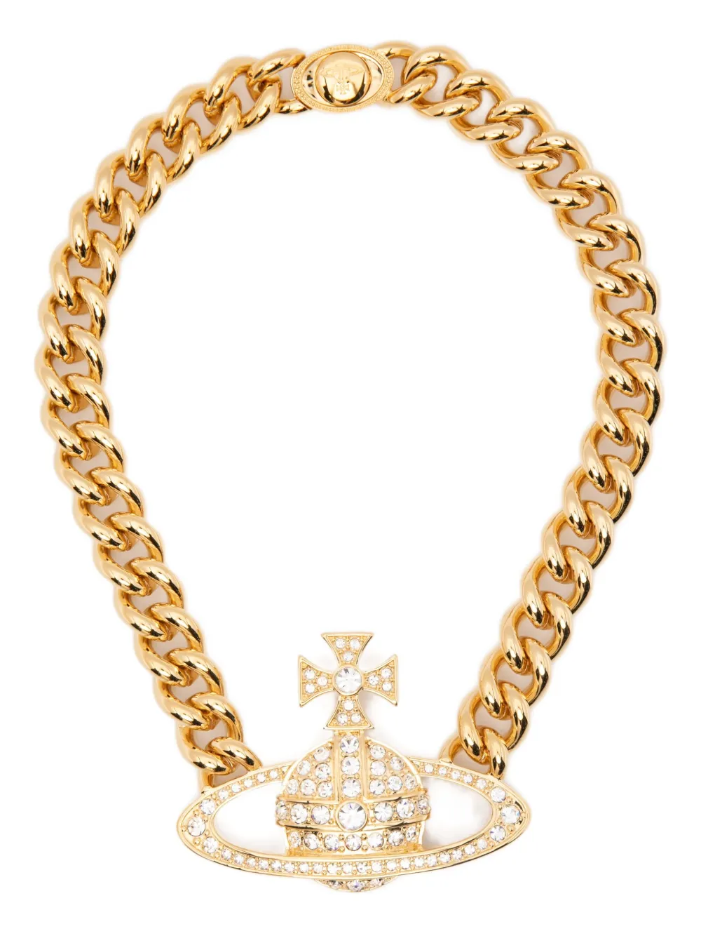Vivienne Westwood chain orb Neysa necklace - Nero