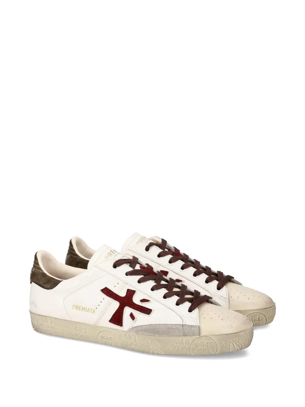 Premiata Steven sneakers met applicatie Wit