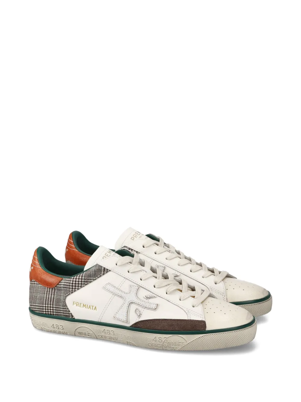Premiata check panelled steven sneakers | Low-Tops | Image 2