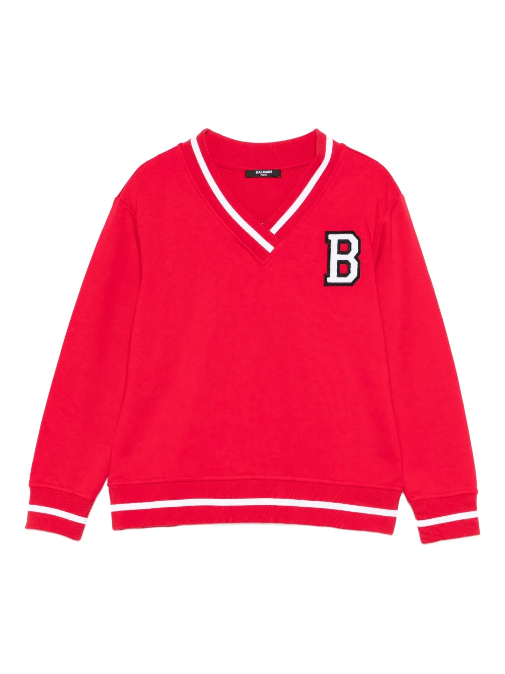 Balmain Kids V-neck sweatshirt - Rosso
