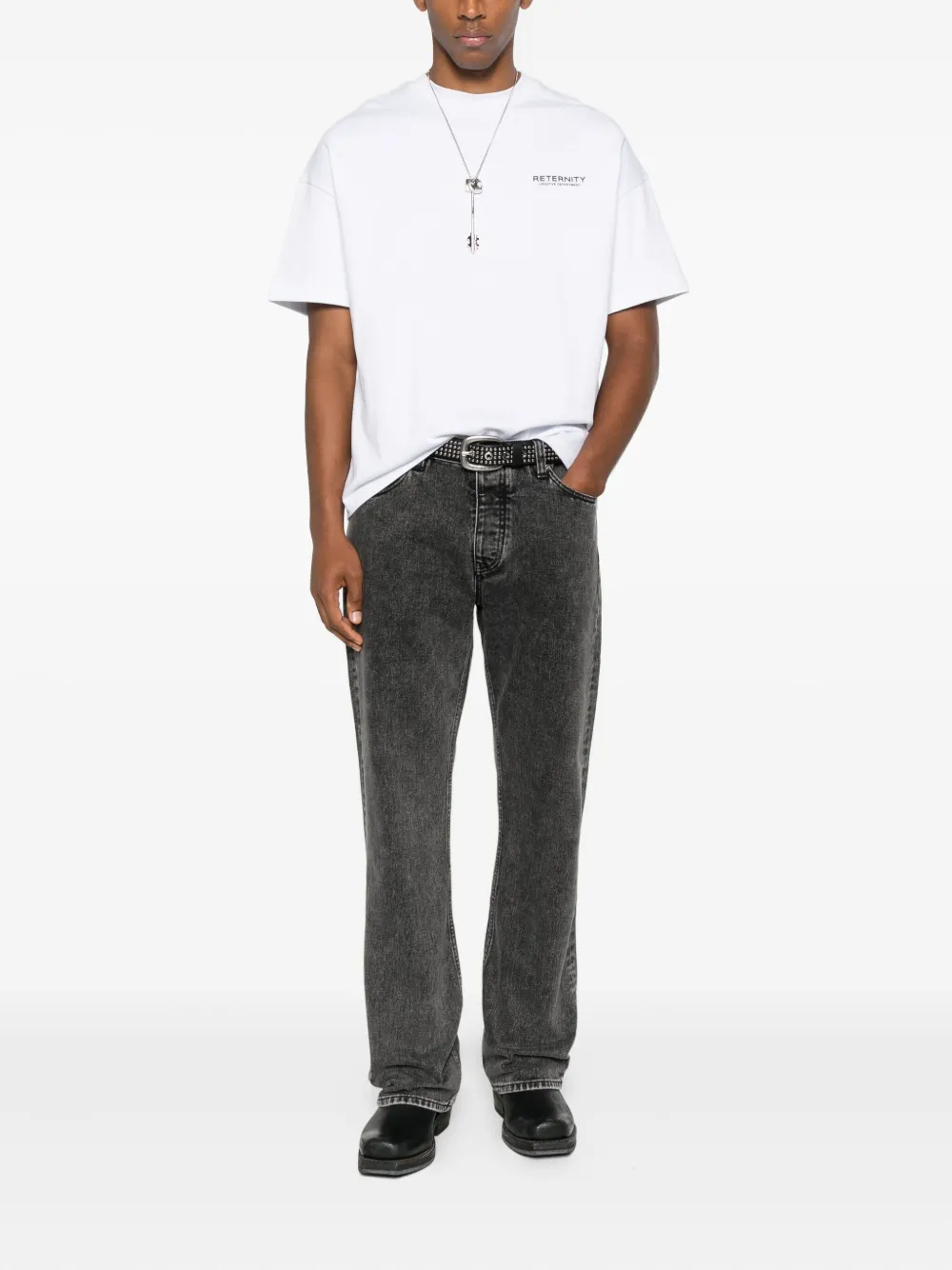 RETERNITY logo T-shirt - Wit