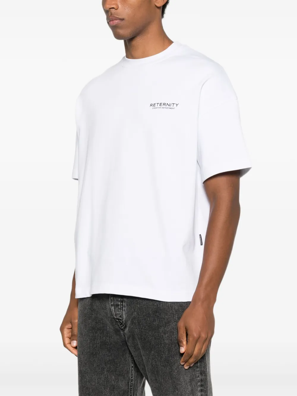 RETERNITY T-shirt met logoprint Wit