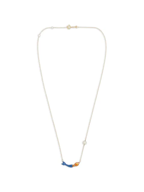 Aliita Mermaid enamel pearl necklace