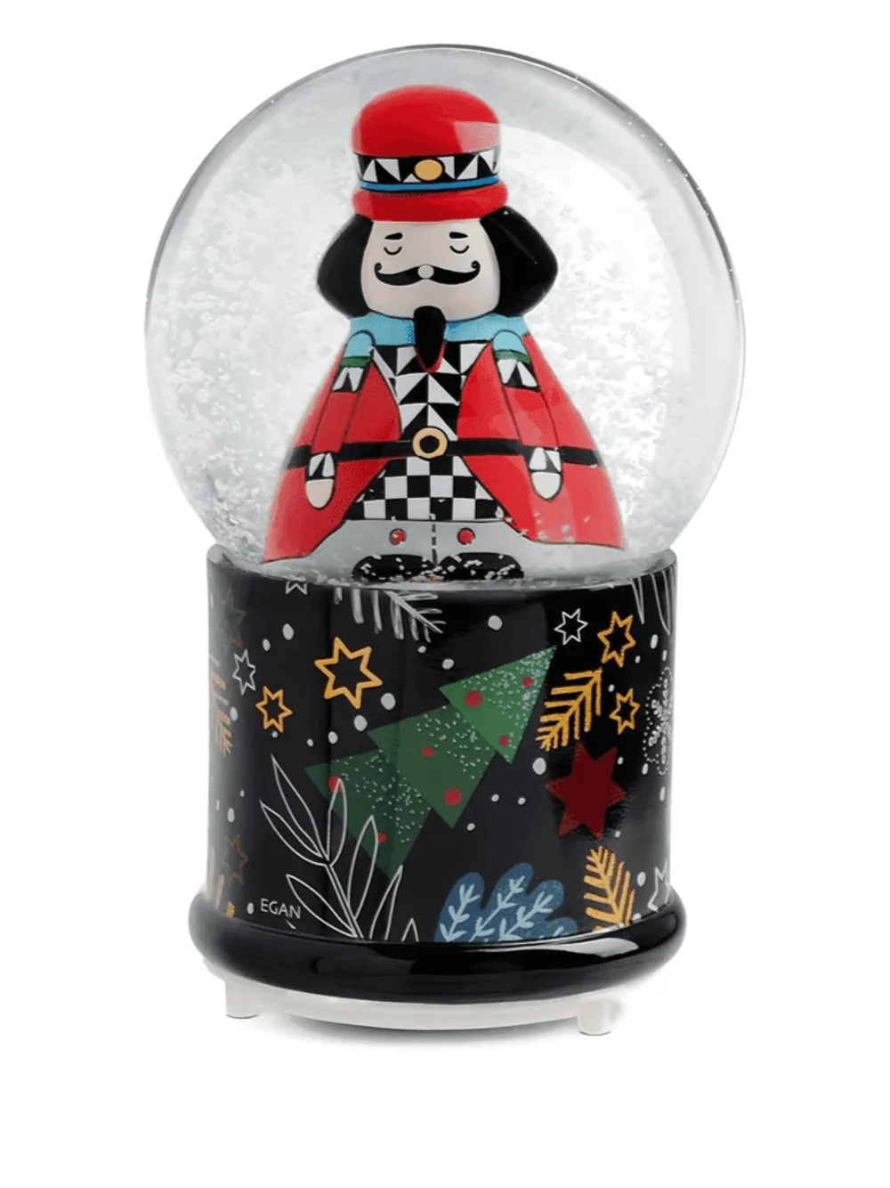 EGAN nutcracker christmas snow globe (10cm x 16cm)) | nero | Image 1