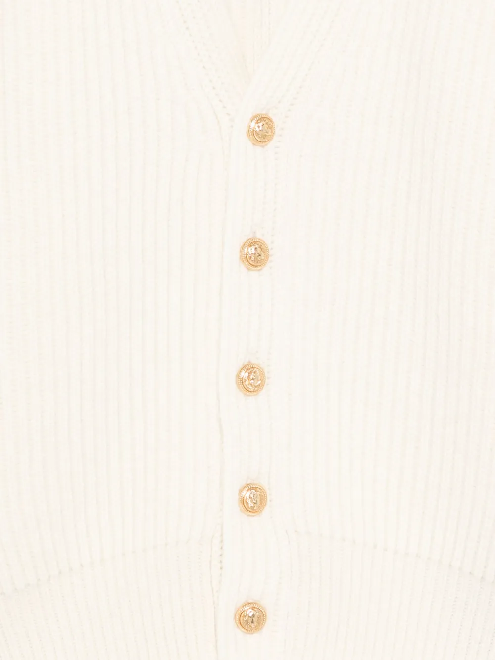 Balmain Kids Vest met V-hals Wit