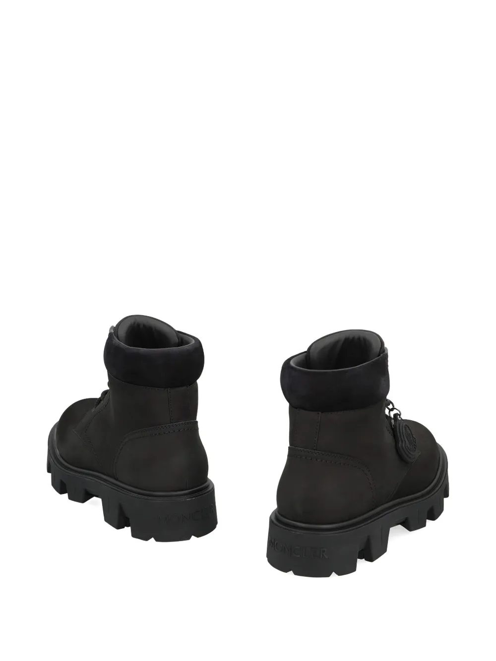 Moncler Peak City suède wandellaarzen Zwart