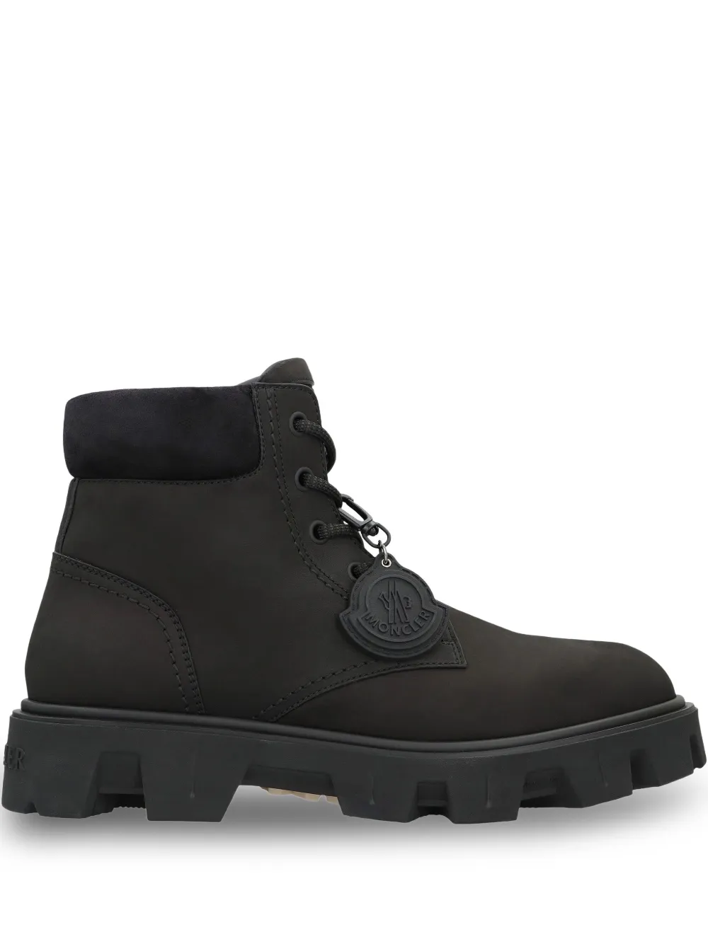 Moncler chaussures de randonnée Peak City en daim | noir | Image 1