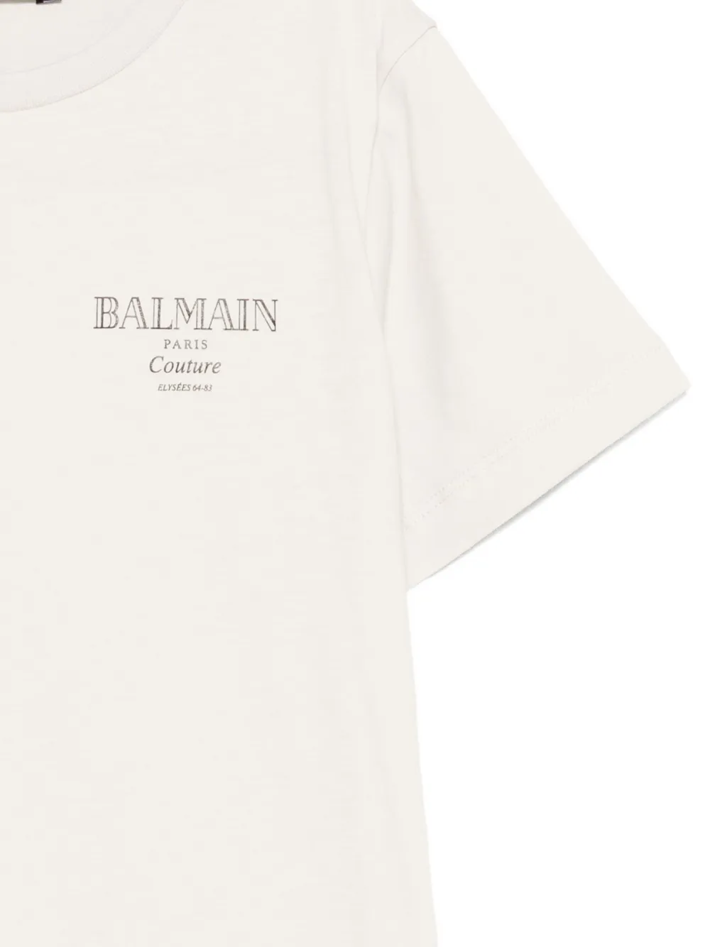 Balmain Kids T-shirt met logoprint Beige