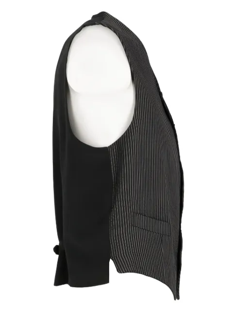 Romeo Gigli Pre-Owned 1990s striped single-breasted waistcoat