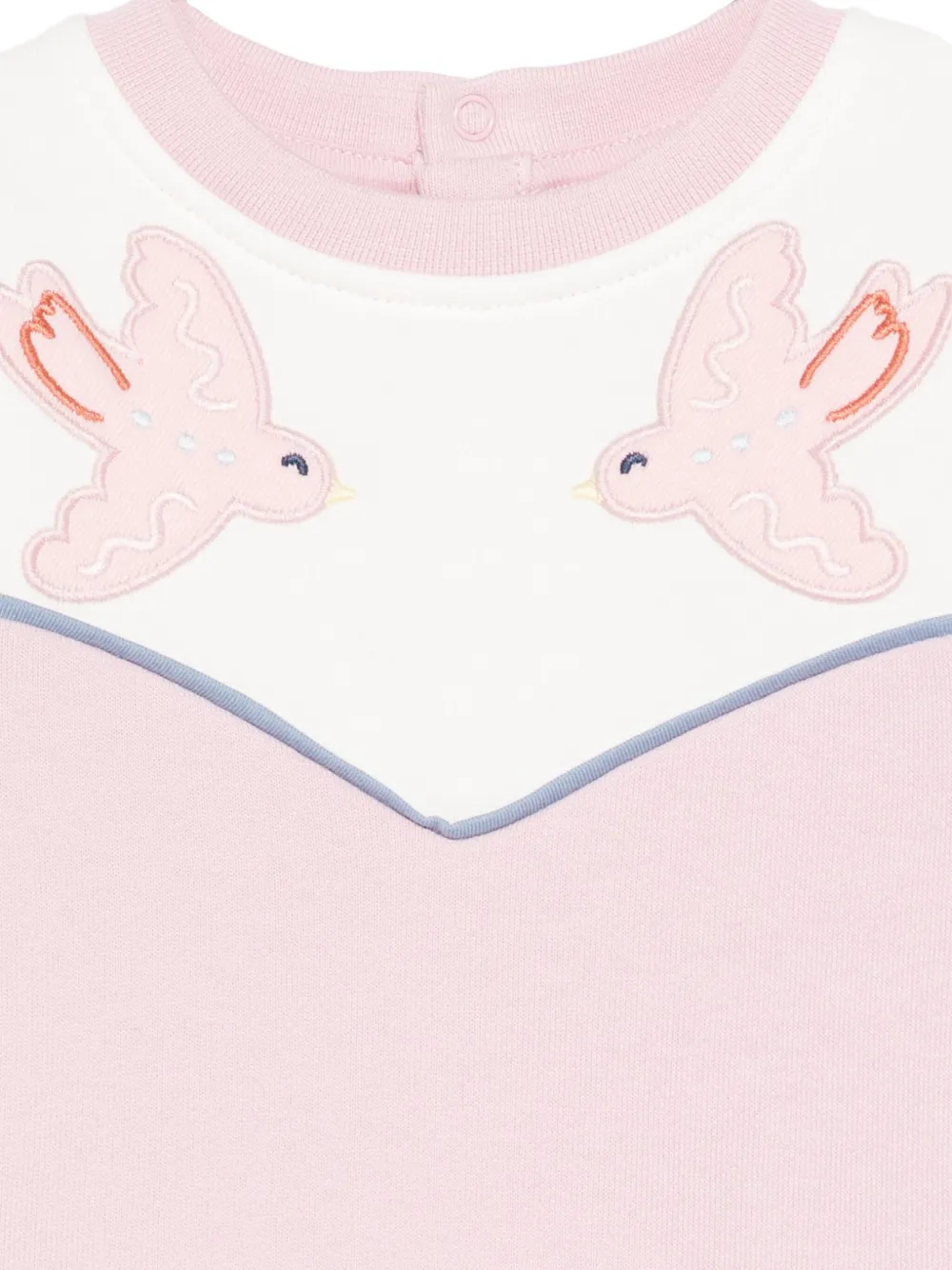 Stella McCartney Kids Sweater met vogel-applicatie Roze