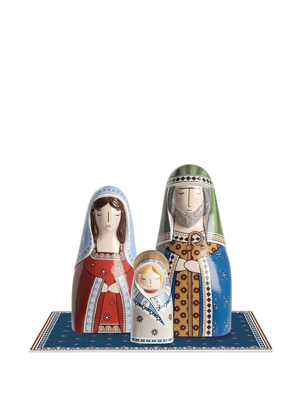 Egan Holy Family Christmas Rug Sculpture In Multi