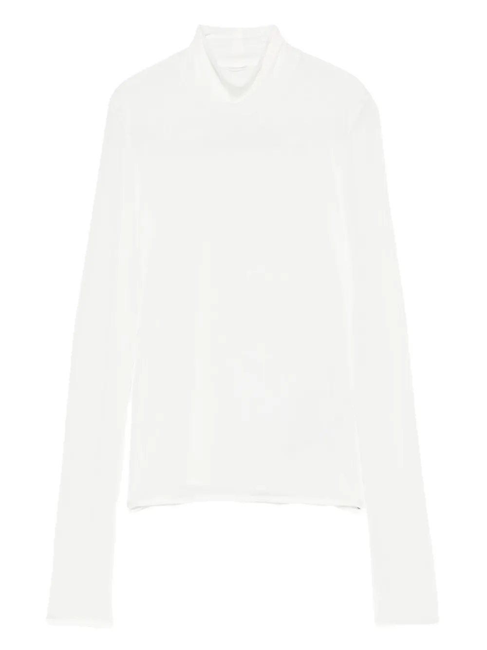 Jil Sander mock-neck long-sleeve top - Bianco