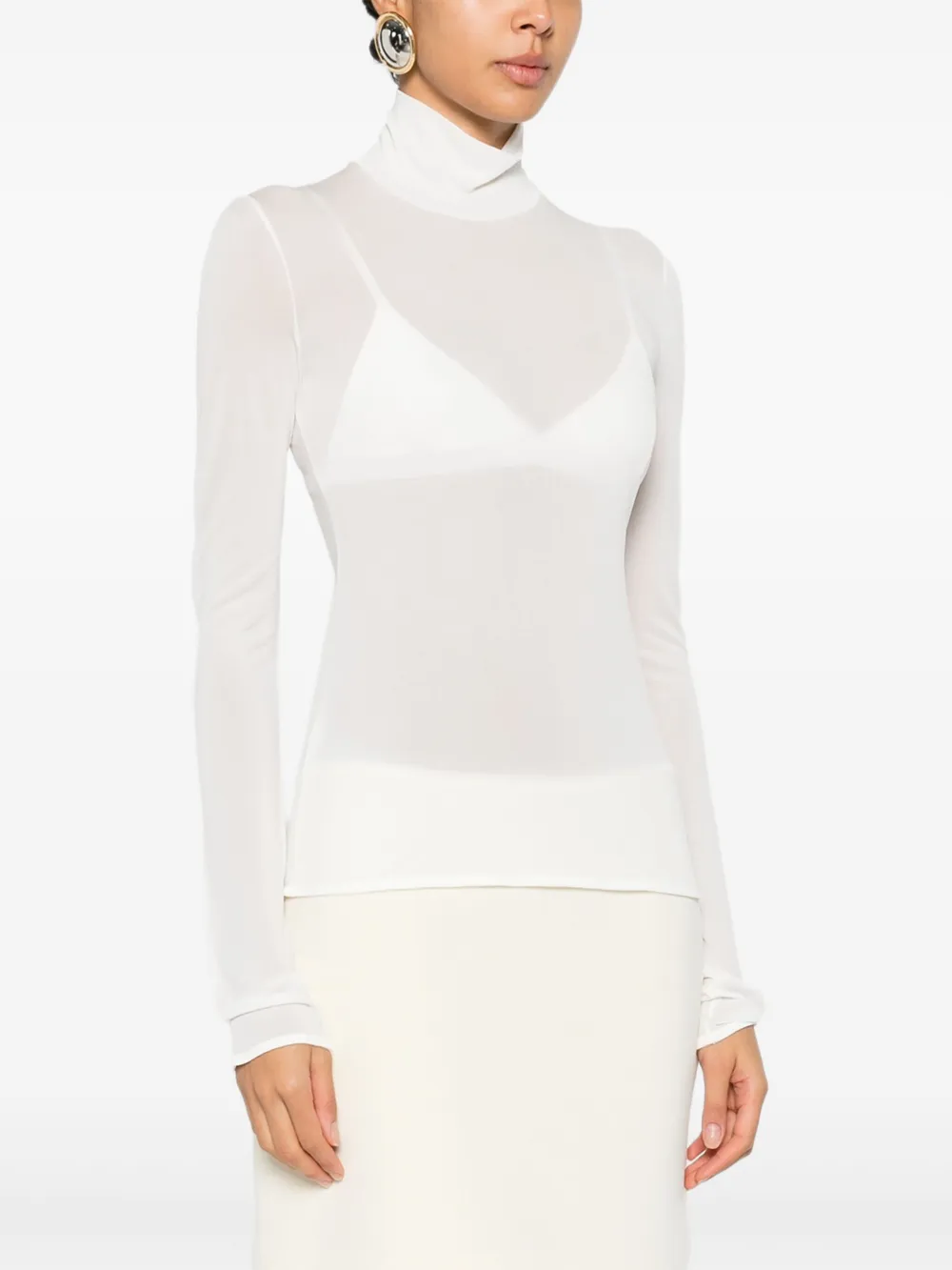 Jil Sander Top met col Wit