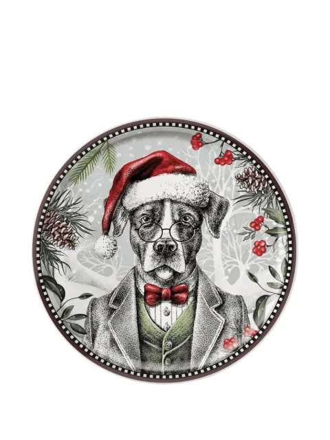 EGAN dog christmas plate(31cm)