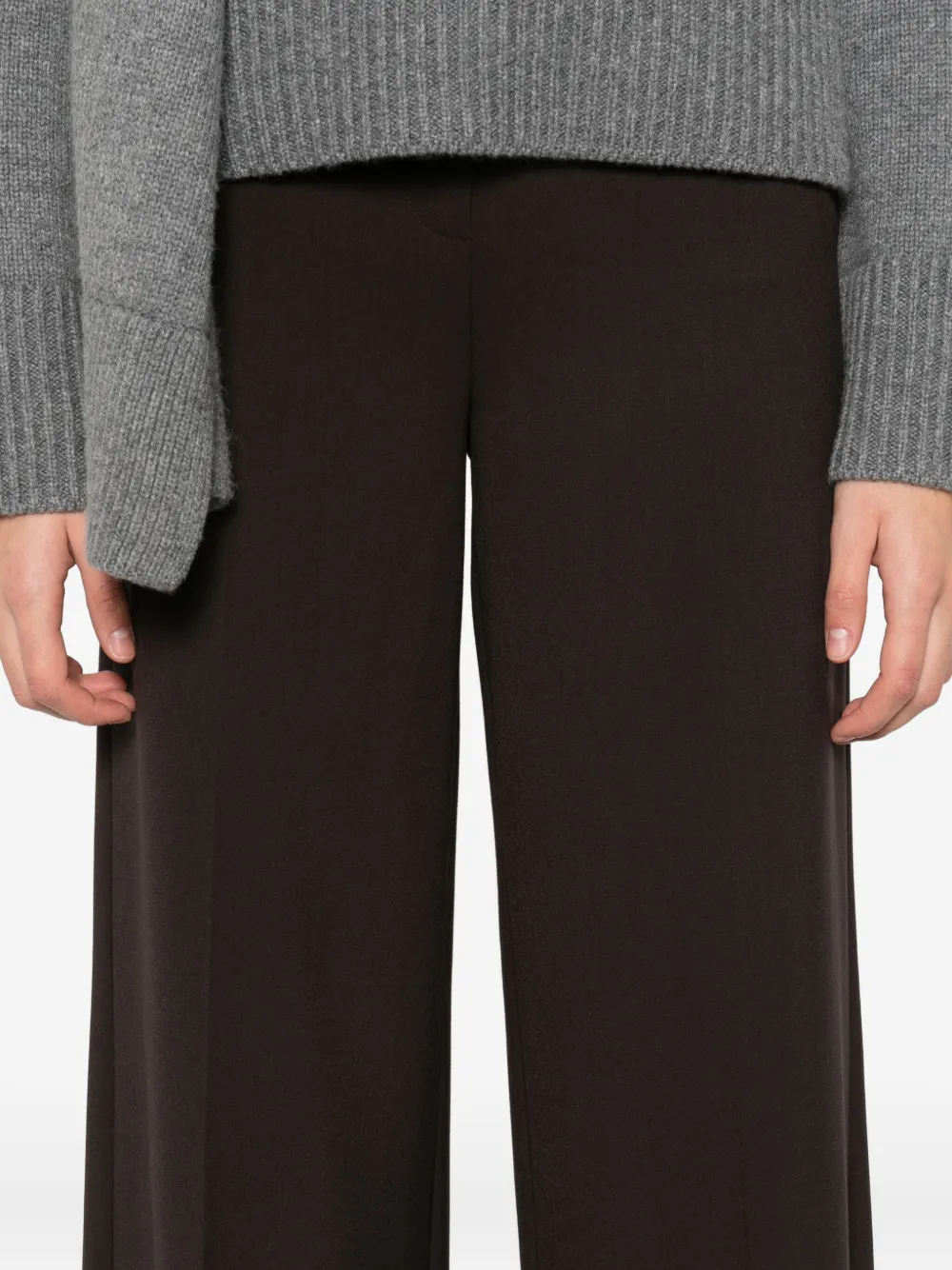 Rewind Wide Leg Trousers In Brown