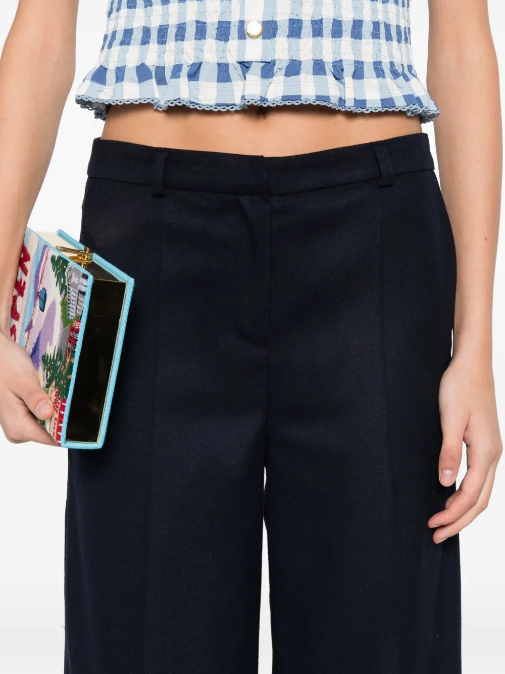 Rewind Wide-leg Trousers In Blue