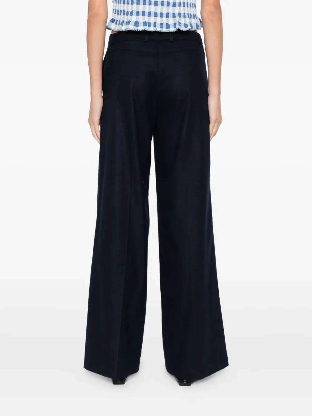 Rewind Wide-leg Trousers In Blue