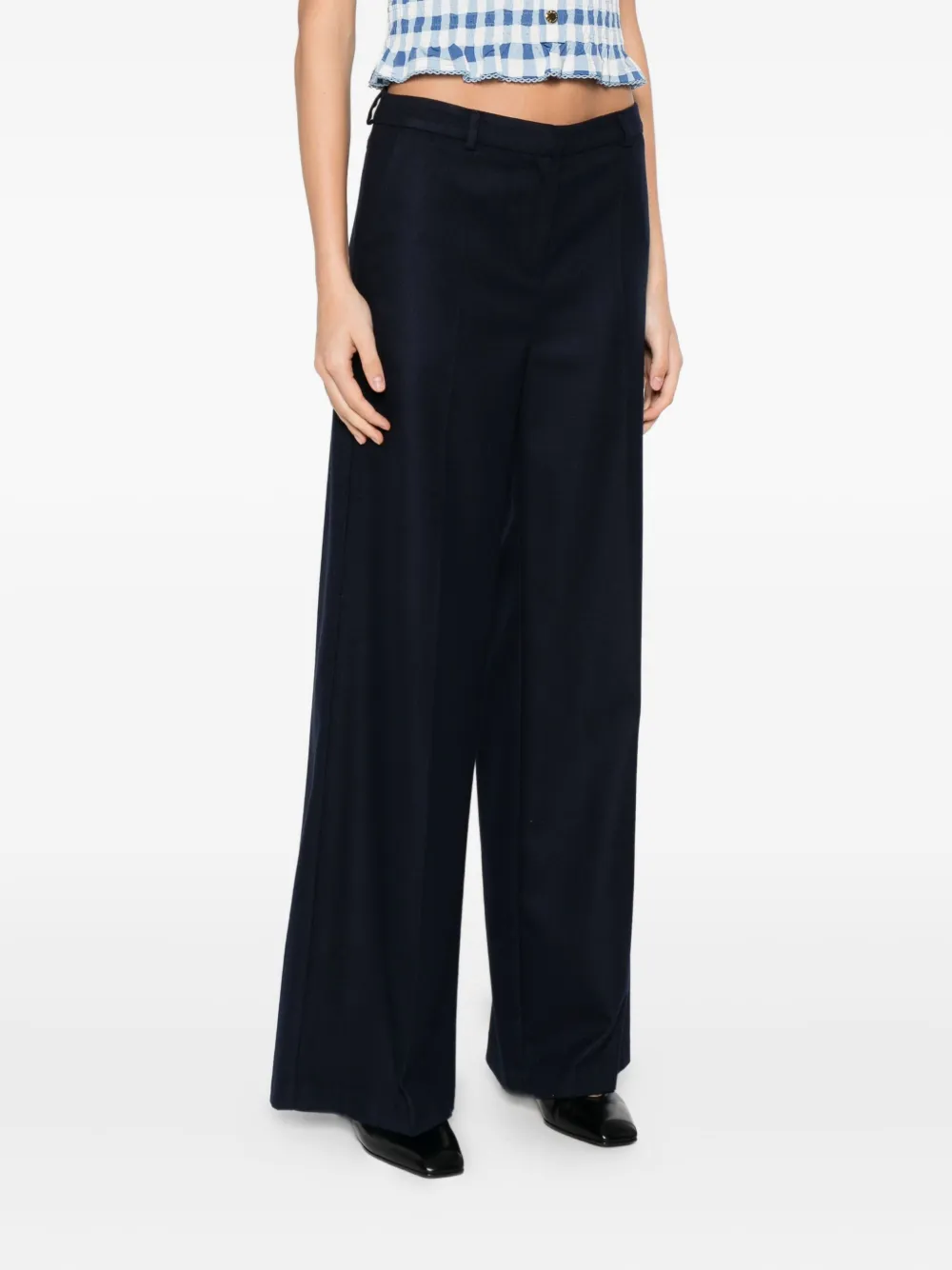 Rewind Wide-leg Trousers In Blue