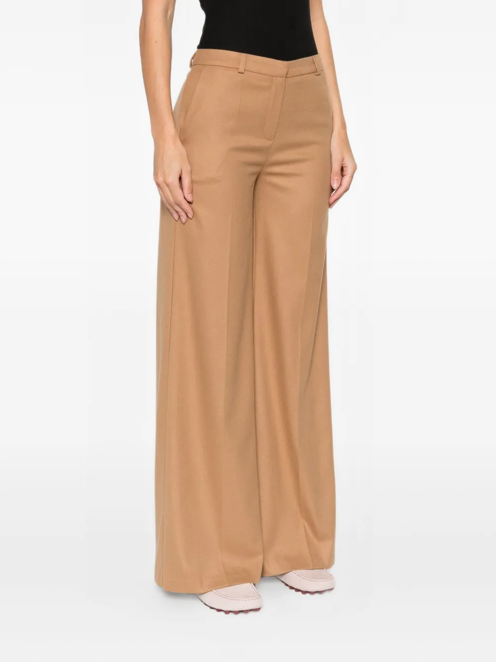 Rewind Belt-loops Pants In Brown