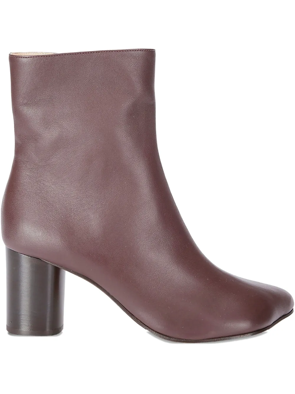 Niccolò Pasqualetti Obliqua Block Heel Boots In Brown