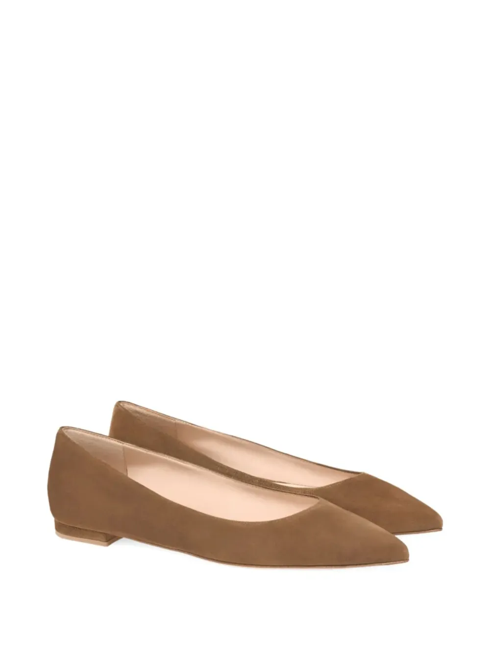 Gianvito Rossi Gianvito ballerina's met puntige neus Bruin