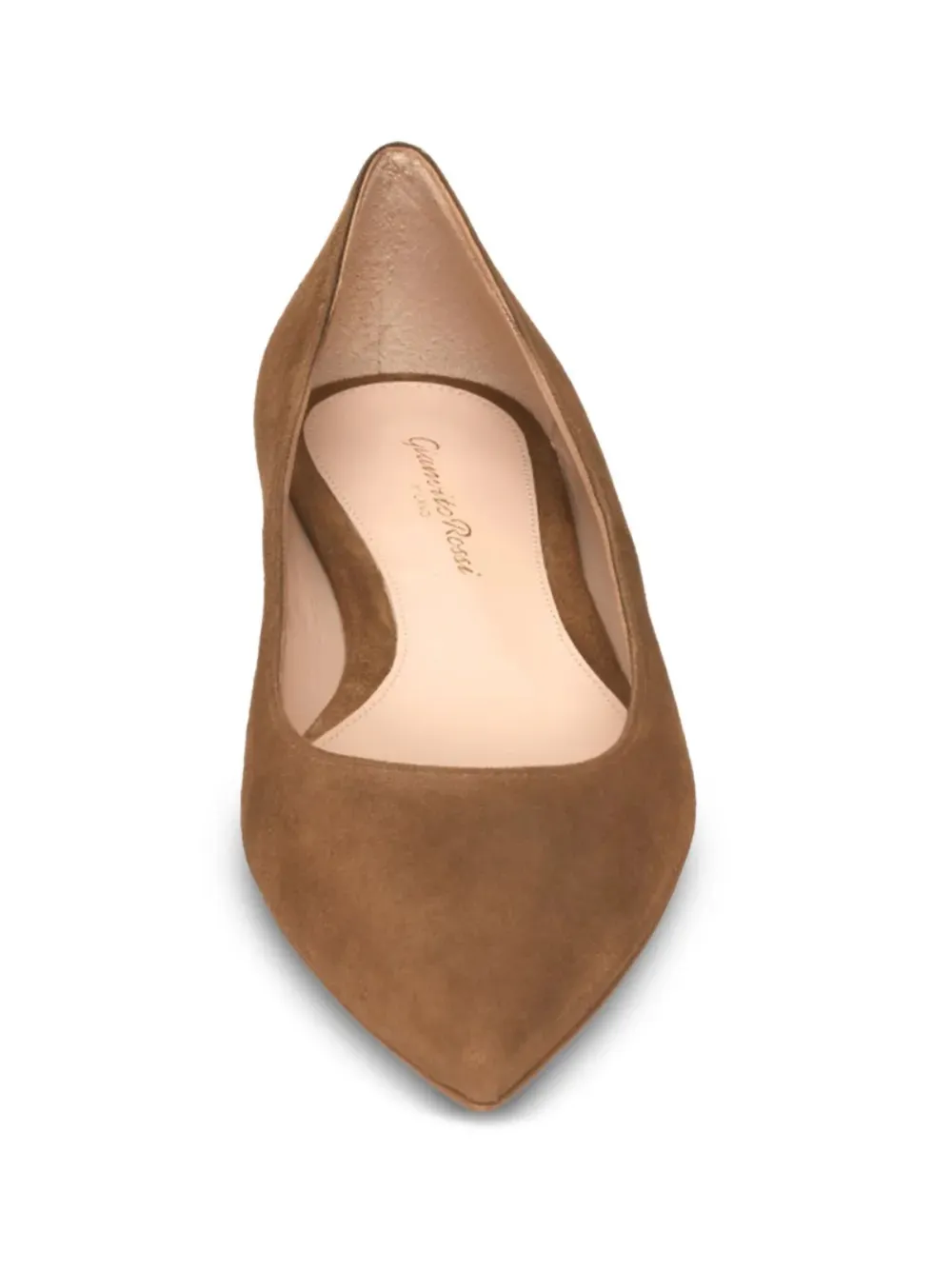 Gianvito Rossi Gianvito ballerina's met puntige neus Bruin