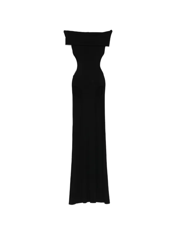 off shoulder cut out midi dress Asgosdo Frnrwgo Women Dresses Off Shoulder Half Sleeve Cutout Side Slit Pleated Cotton Casual Trendy Dress, Women's, Size: Small, Orange