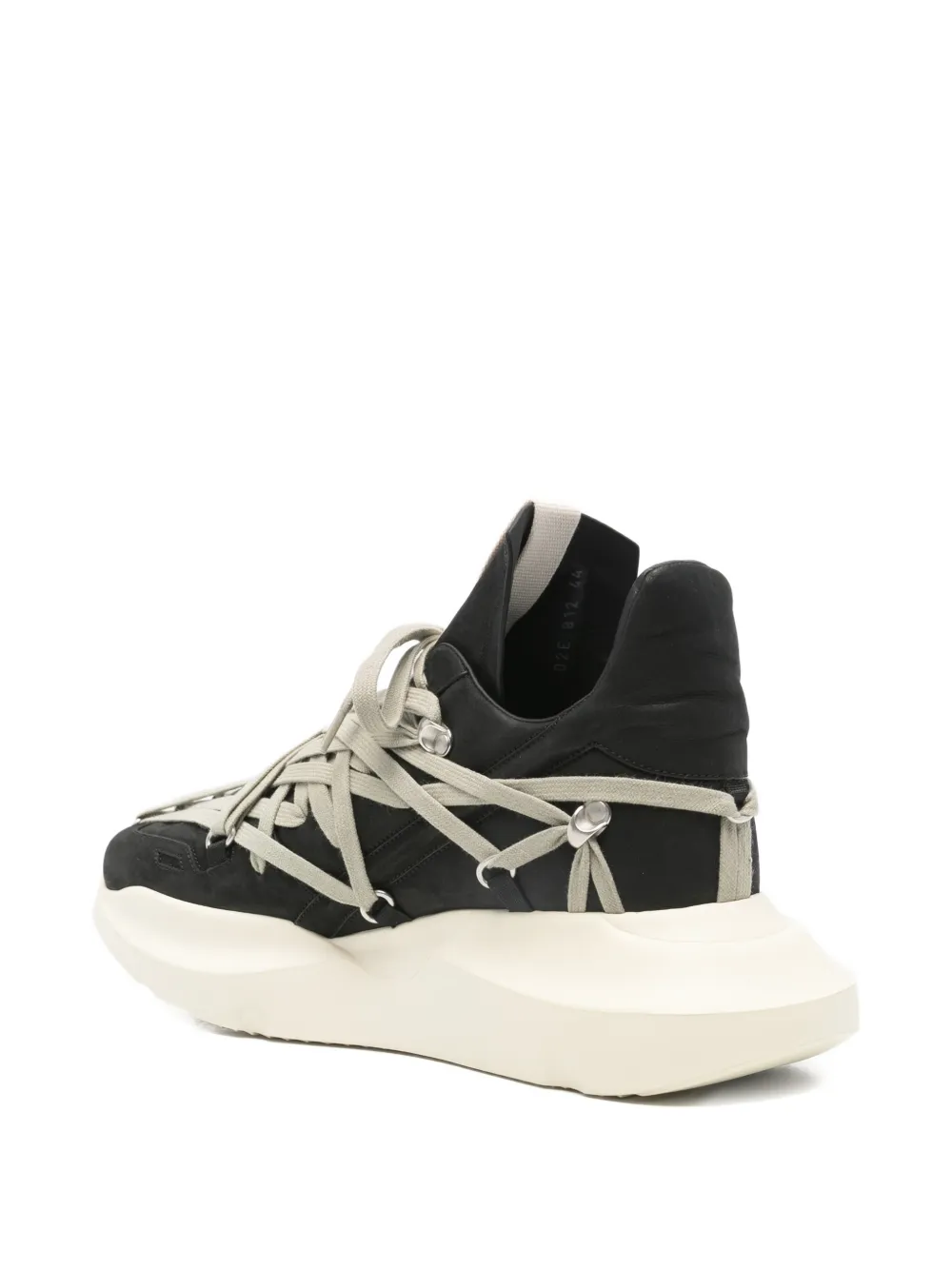 Rick Owens lace-up sneakers Zwart