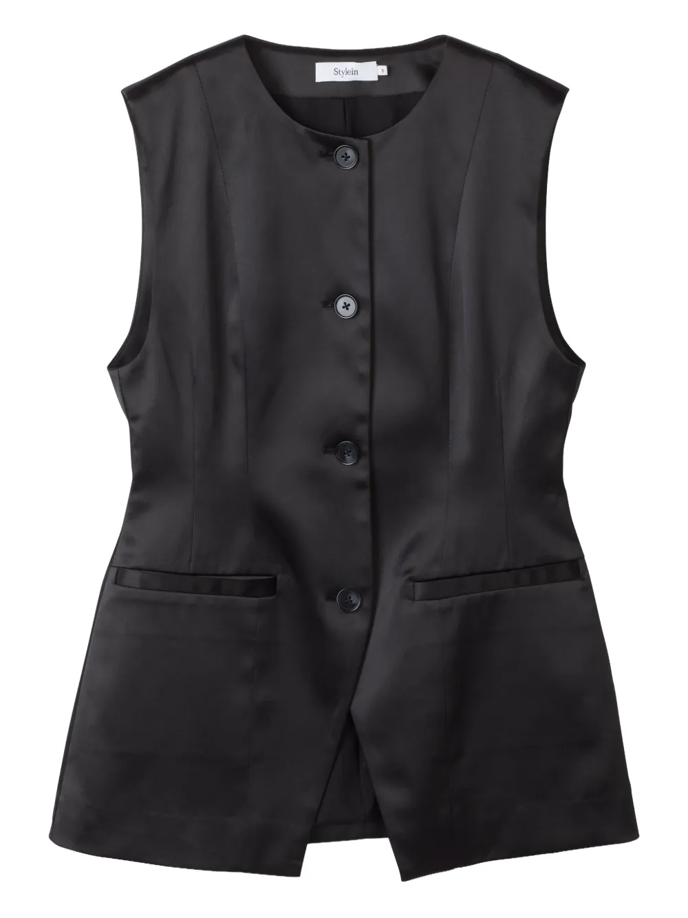 Stylein Balina Button Waistcoat In Black