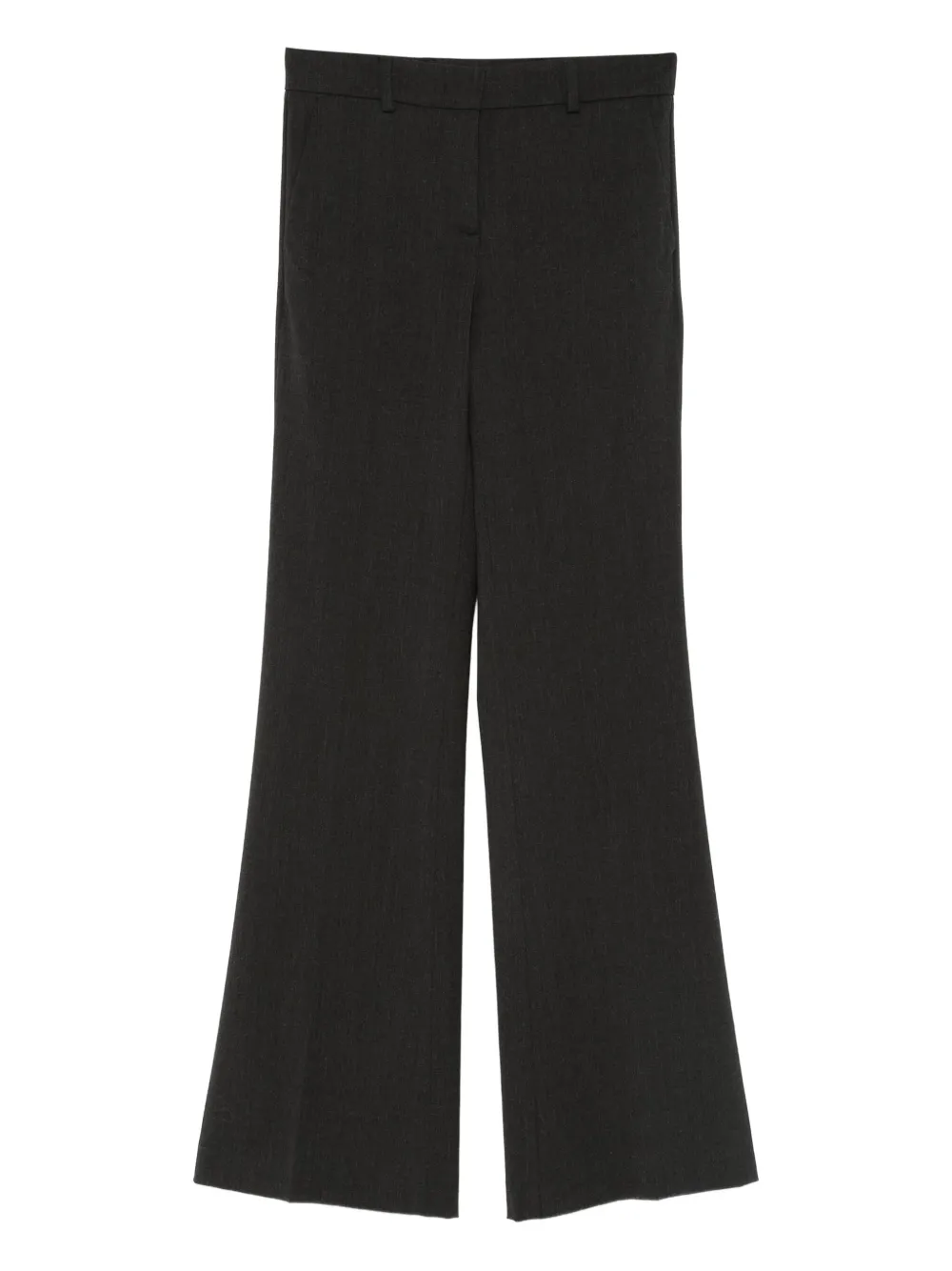 Alberto Biani Flared Zip-fastening Trousers In Gray