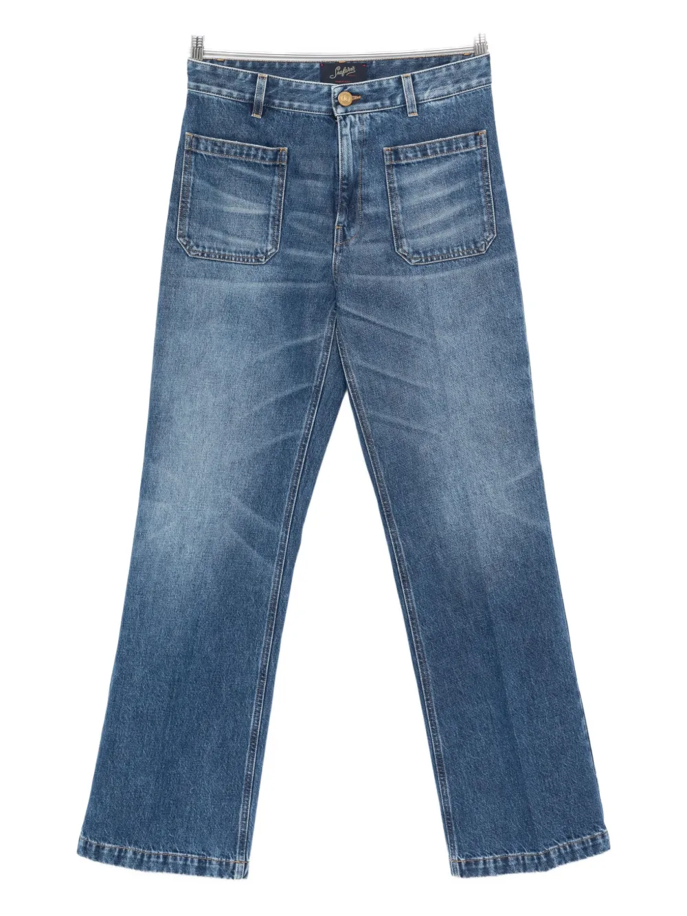 Seafarer Patch-pockets Jeans In Blue