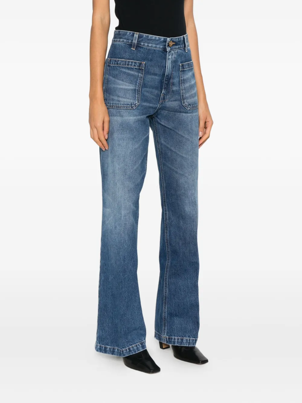 Seafarer Patch-pockets Jeans In Blue