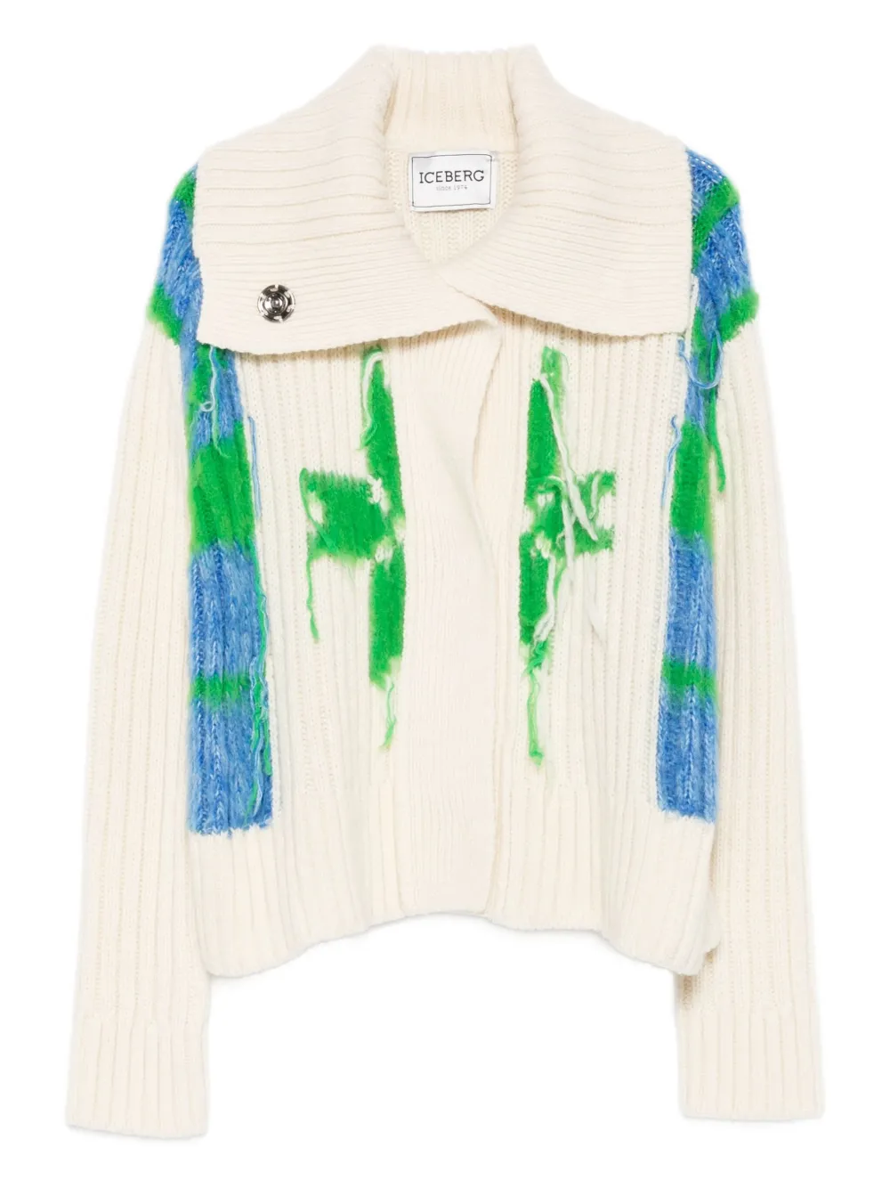 Iceberg ribbed cardigan - Toni neutri