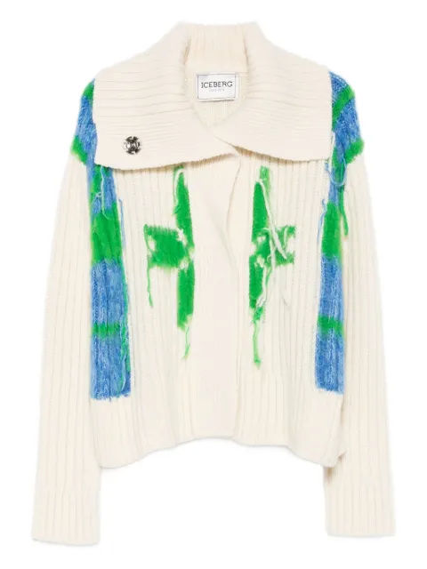 Iceberg cárdigan tejido de canalé