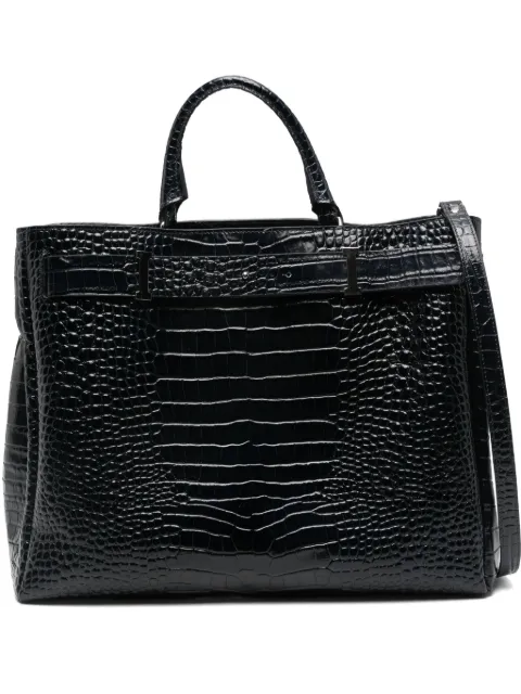 Iceberg crocodile-effect tote bag